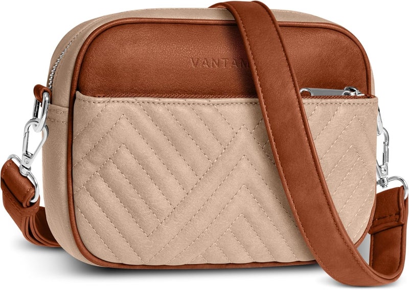 Vantamo Crossbody Bags For Women with Anti-Pickpocket Clip, Premium Purses for Women, Adjustable Strap Handbags & Gift Box - Image 1